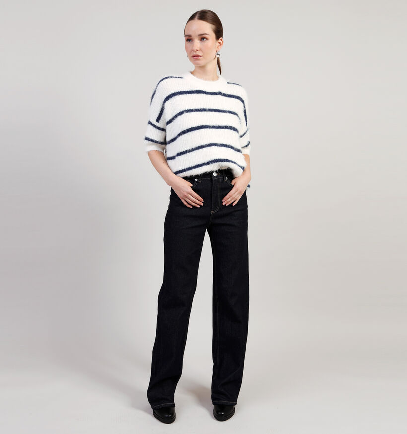 Vero Moda Tessa Donkerblauwe High rise Wide leg jeans L34 voor dames (361250)