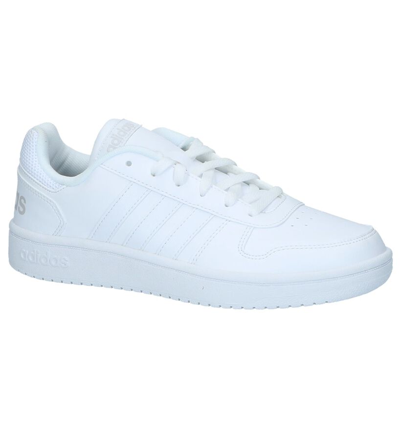 Witte Sneakers adidas Hoops 2.0 in kunstleer (221720)