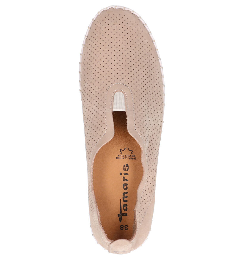 Tamaris Chaussures slip-on en Bleu foncé en nubuck (277351)