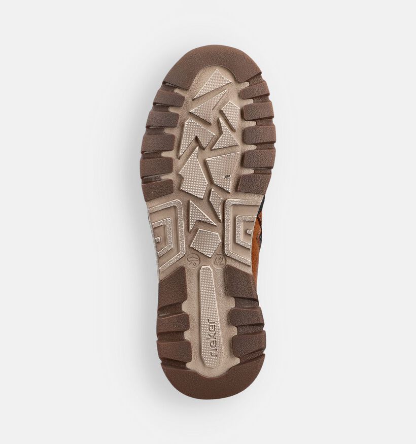 Rieker Cognac Hoge Sneakers voor heren (363508) - geschikt voor steunzolen