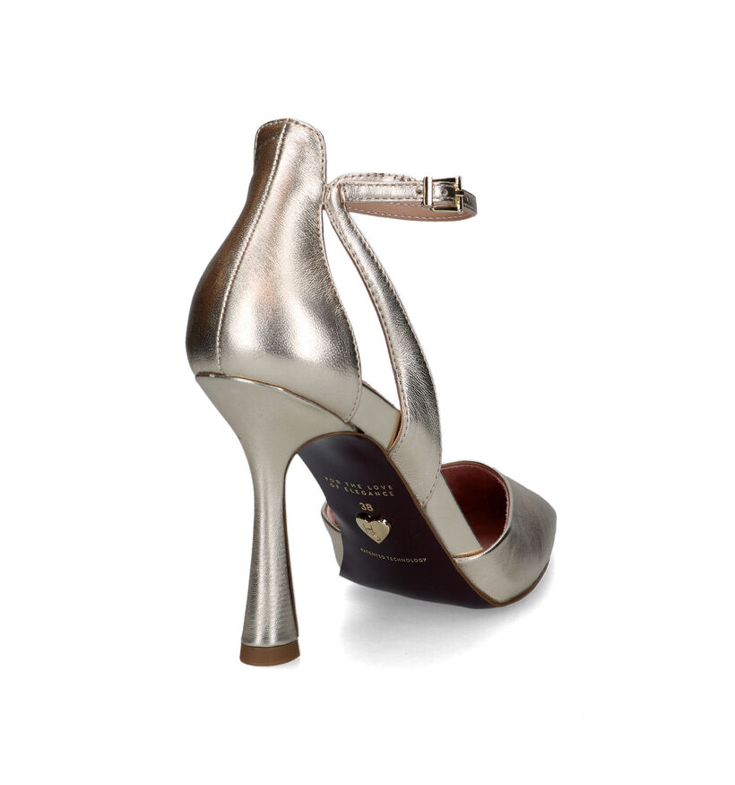 Tamaris Gouden High Heel Pumps met Riempje voor dames (320582)