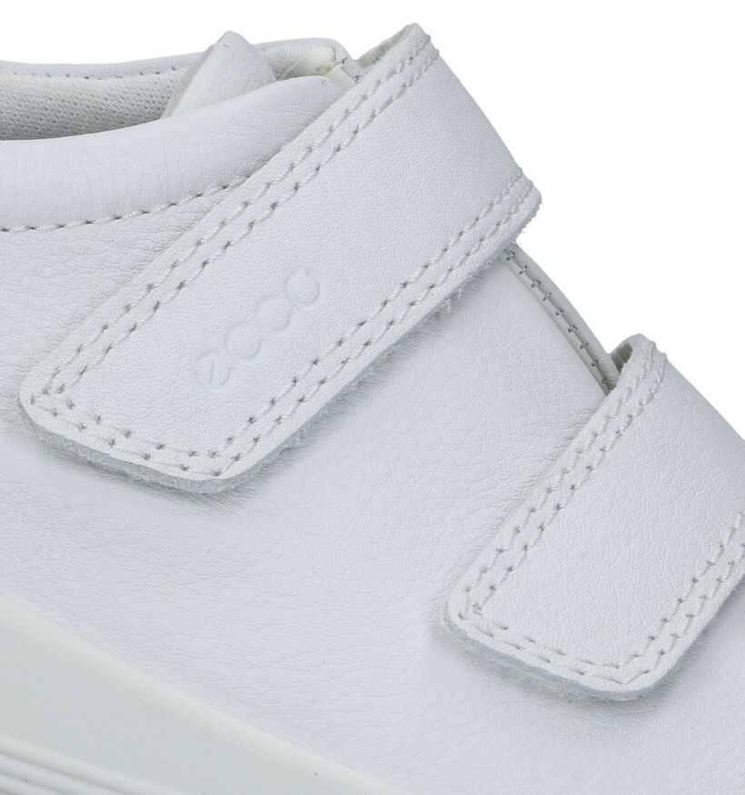 ECCO Soft 2.0 Witte Velcroschoenen voor dames (321149) - geschikt voor steunzolen