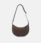 L.Credi Satine Sac port&eacute; crois&eacute; en Brun fonc&eacute; pour femmes (379598)