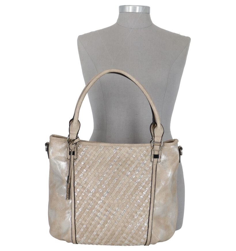 Gabor Lucia Gouden Shopper Tas, , pdp