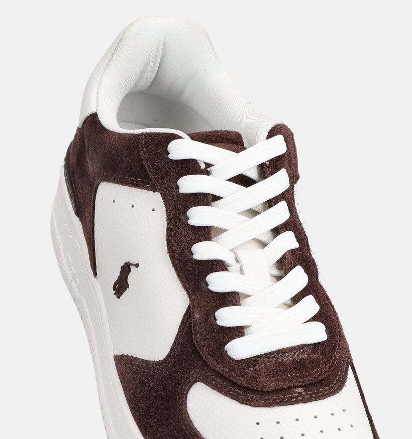 Polo Ralph Lauren Masters Bruine/Witte Sneakers voor heren (377255) - geschikt voor steunzolen