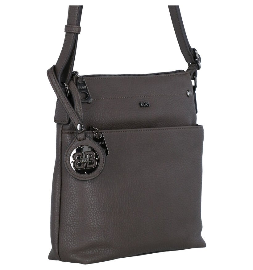 BOO! Salto Taupe Crossbody Tas in kunstleer (282519)