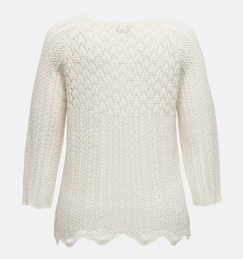 ONLY Carmakoma Nola Witte Trui voor dames (351427)