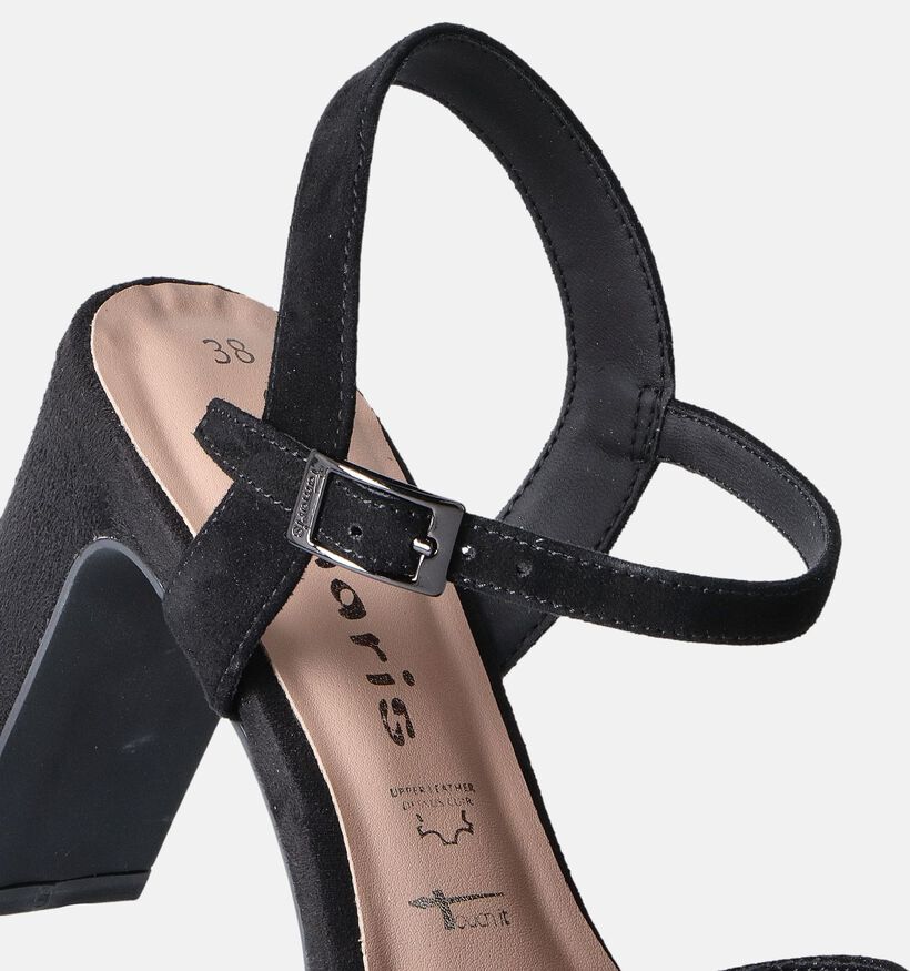 Tamaris Sandales avec talon en Noir pour femmes (354556)