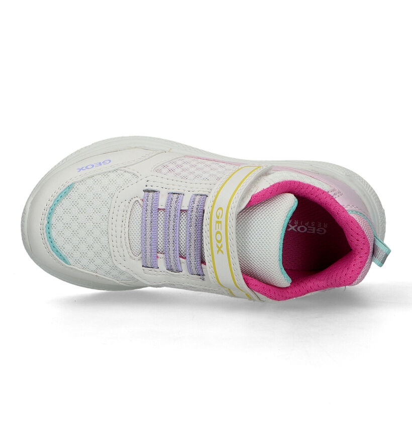 Geox Sprintye Baskets en Blanc pour filles (326616) - pour semelles orthopédiques