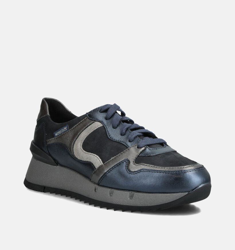 Mephisto Angie Chaussures à lacets en Bleu pour femmes (362713) - pour semelles orthopédiques