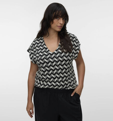 Vero Moda Curve T-shirts Zwart