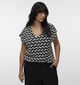 Vero Moda Curve Tikka Zwarte T-shirt voor dames (375032)