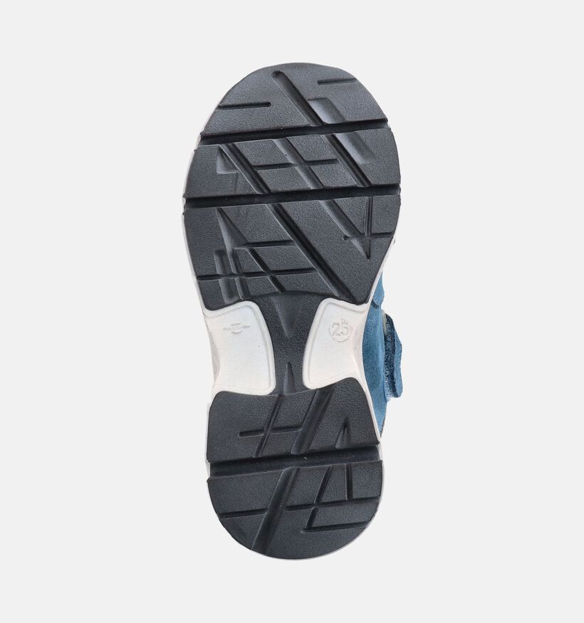 STONES and BONES Pepin Blauwe Schoenen met Veter en Rits voor jongens (381403) - geschikt voor steunzolen