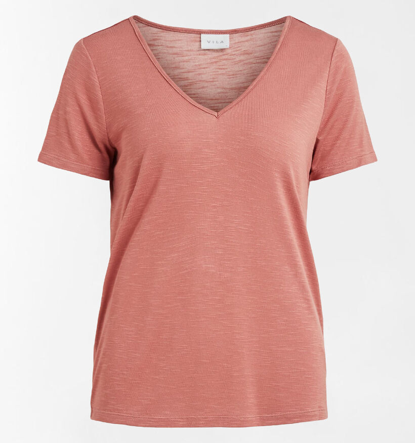 Vila Noel T-Shirt en Rose (301138)