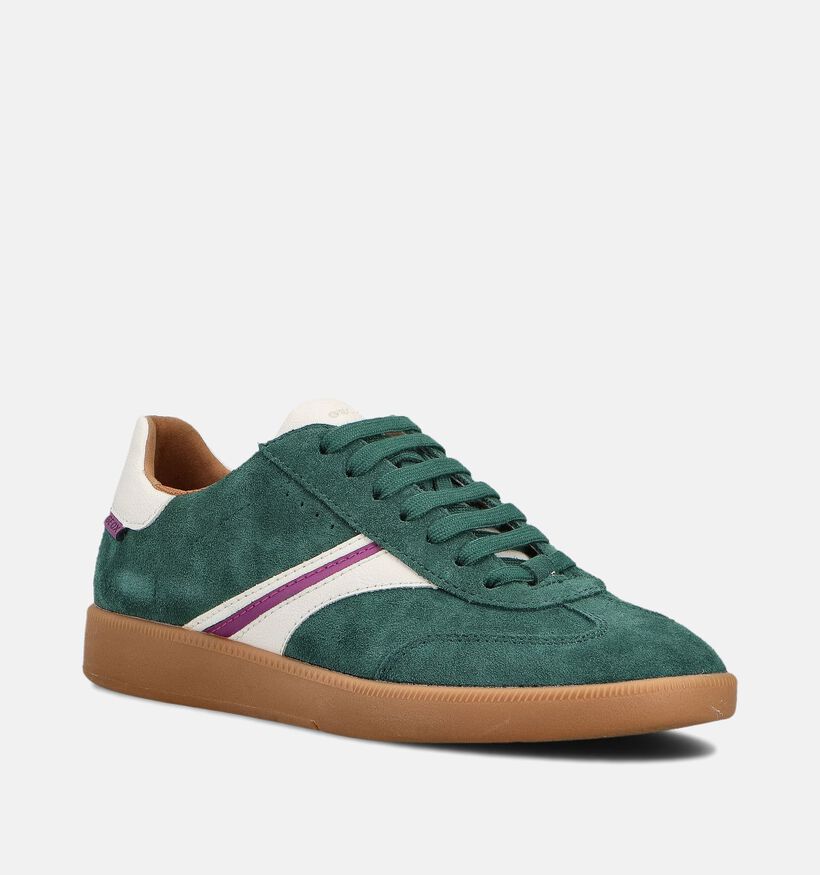 Geox Meleda Groene Sneakers voor dames (360139) - geschikt voor steunzolen