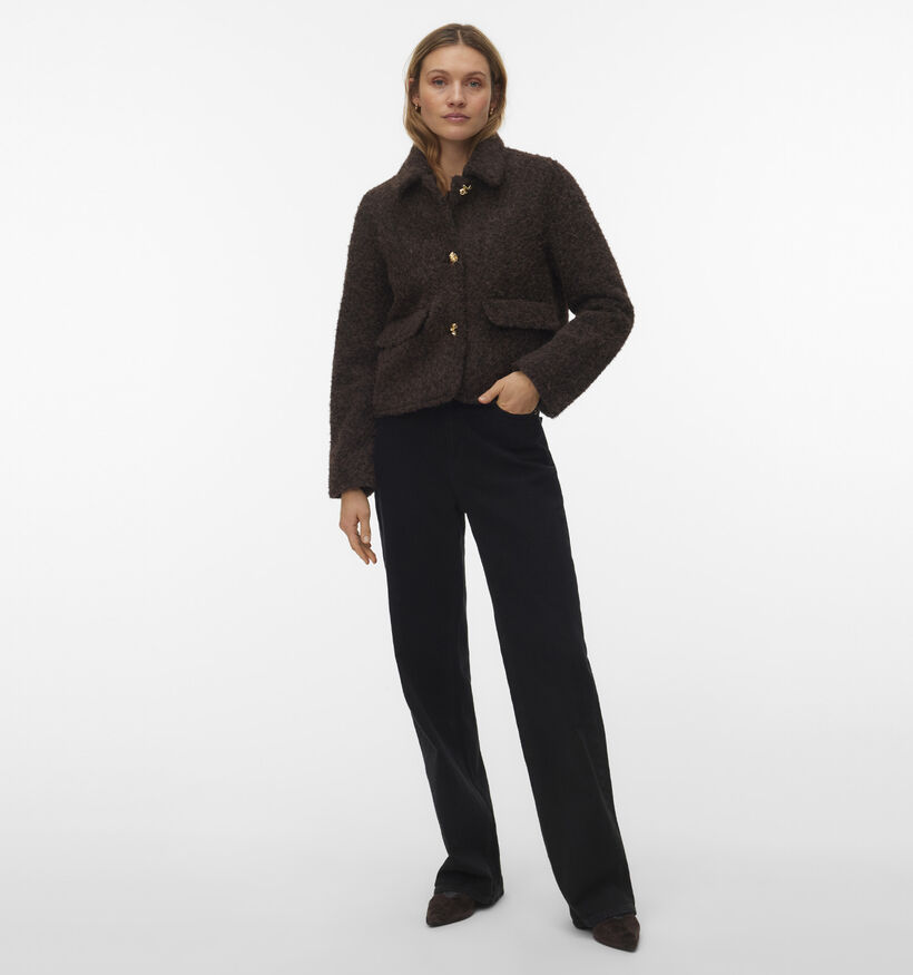 Vero Moda Elenaholly Donkerbruine Korte Jas voor dames (377545)