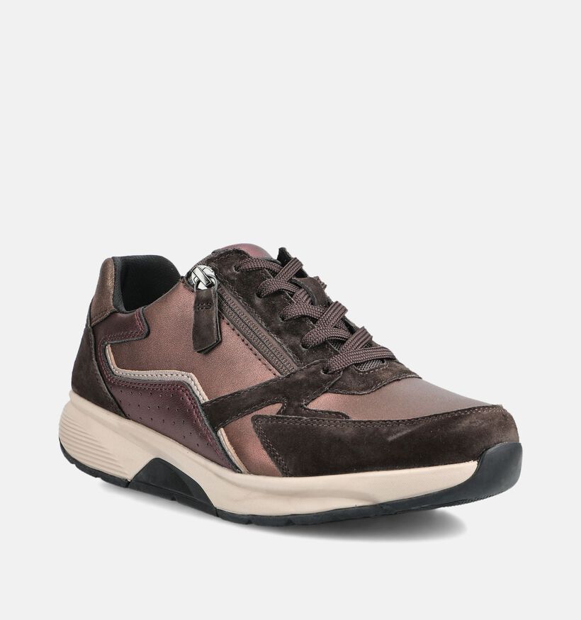 Gabor Comfort Bruine Sneakers voor dames (378269) - geschikt voor steunzolen