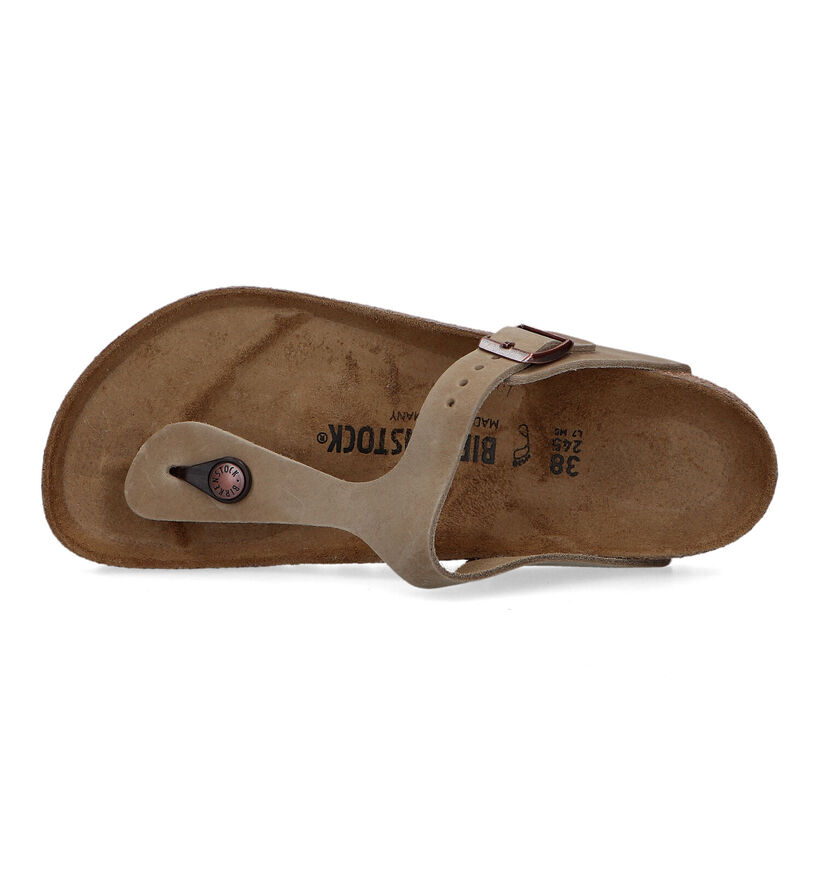 Birkenstock Gizeh Tongs en Or rose pour femmes (322638)