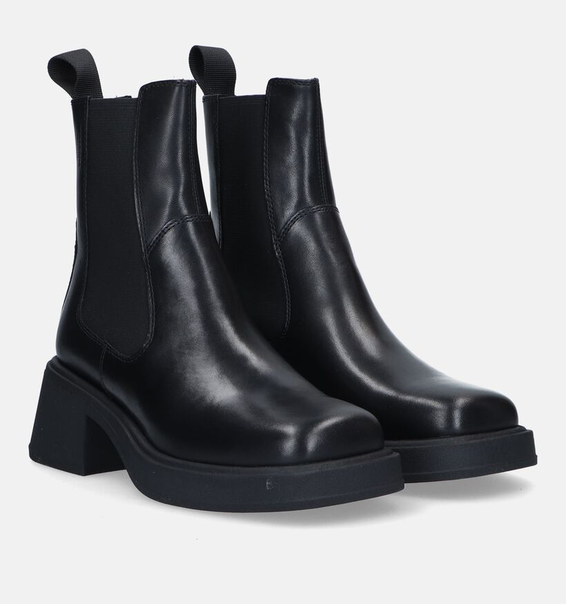Vagabond Dorah Bottines avec talon carr&eacute; en Noir pour femmes (328710)