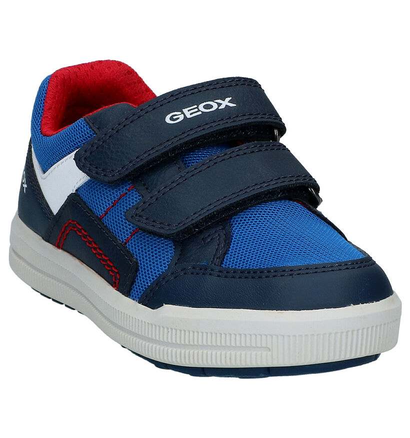 Geox Arzach Chaussures à velcro en Bleu en simili cuir (287071)