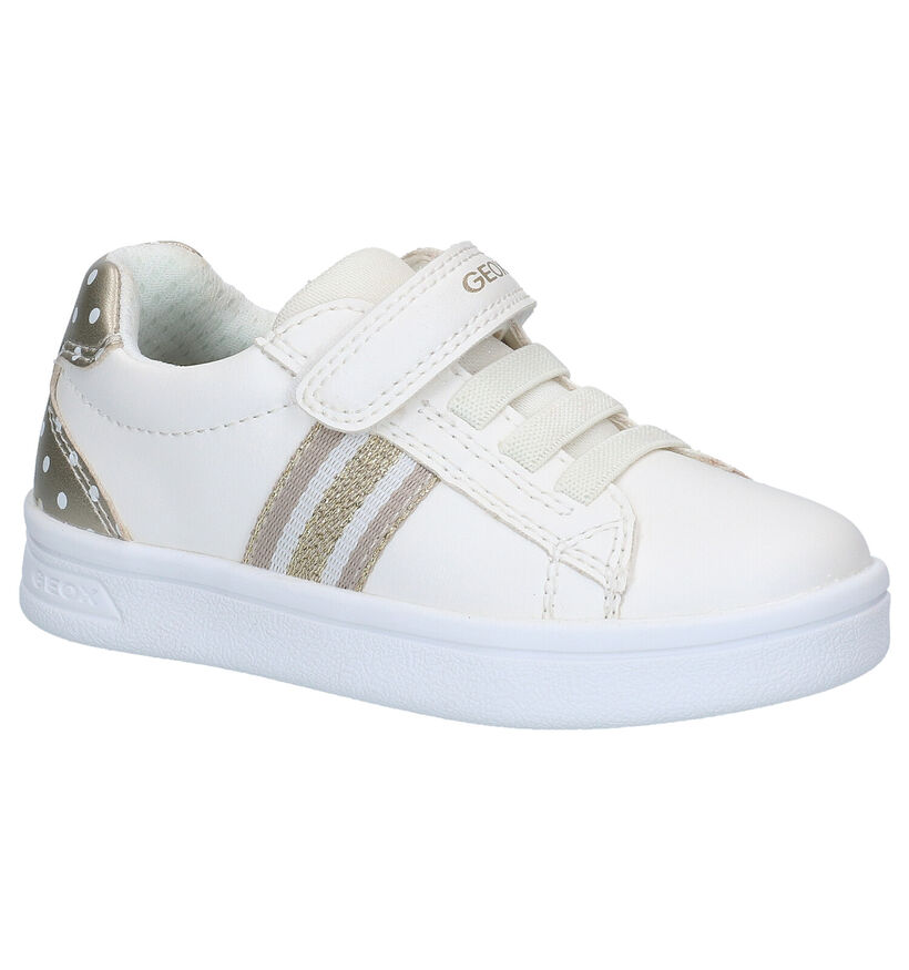 Geox DJ Rock Chaussures à velcro en Blanc en simili cuir (286929)