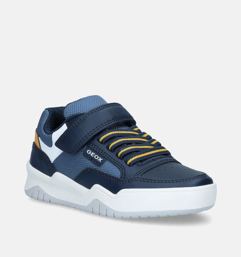 Geox Grijs/Zwarte Sneakers voor jongens (360383) - geschikt voor steunzolen