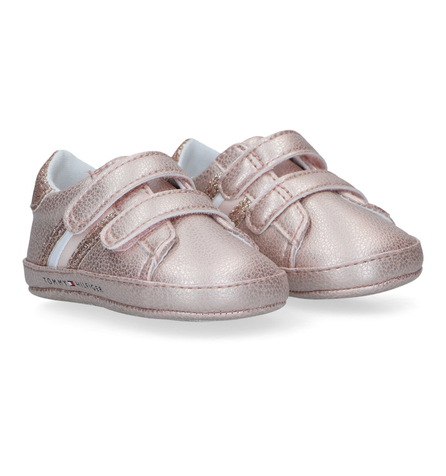 Tommy Hilfiger Chaussons pour bebe en Or rose Filles Chaussons bebe en ligne sur TORFS.BE
