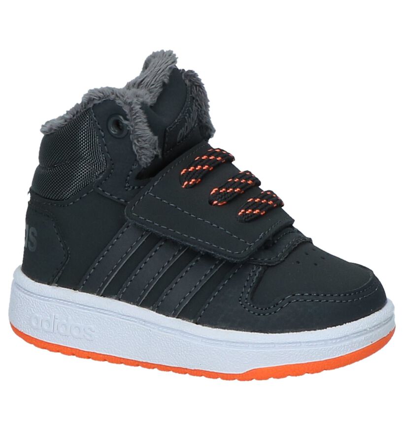 adidas Hoops Sneakers Zwart in kunstleer (262060)