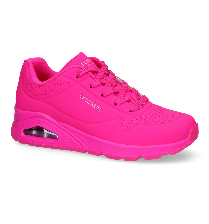 Skechers Uno Night Shades Gele Sneakers voor dames (342448)