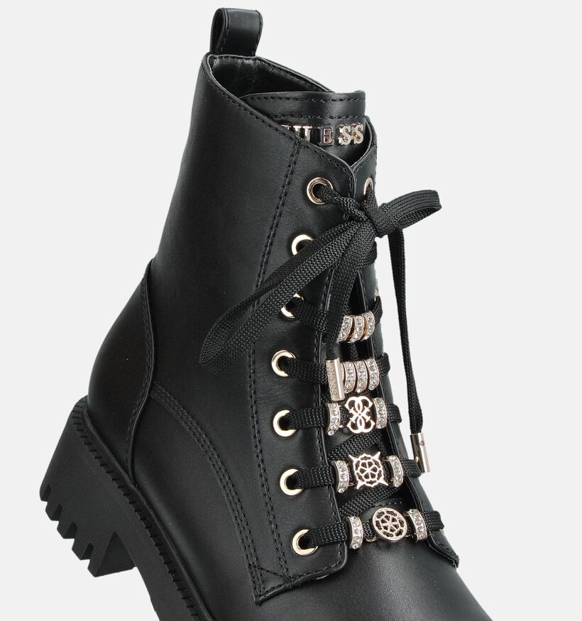 Guess Fionaa Boots à lacets en Noir pour femmes (359536)