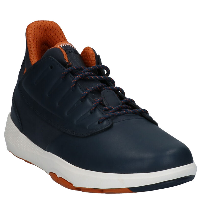 Geox Sneakers Blauw in leer (264087)