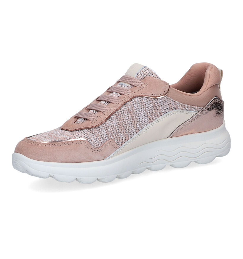 Geox Spherica Baskets en Rose pour femmes (303532) - pour semelles orthopédiques