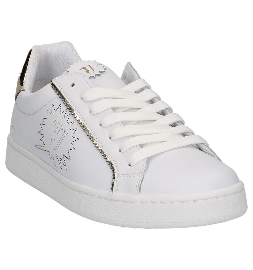 Witte Lage Sneakers Trussardi Jeans in leer (209011)