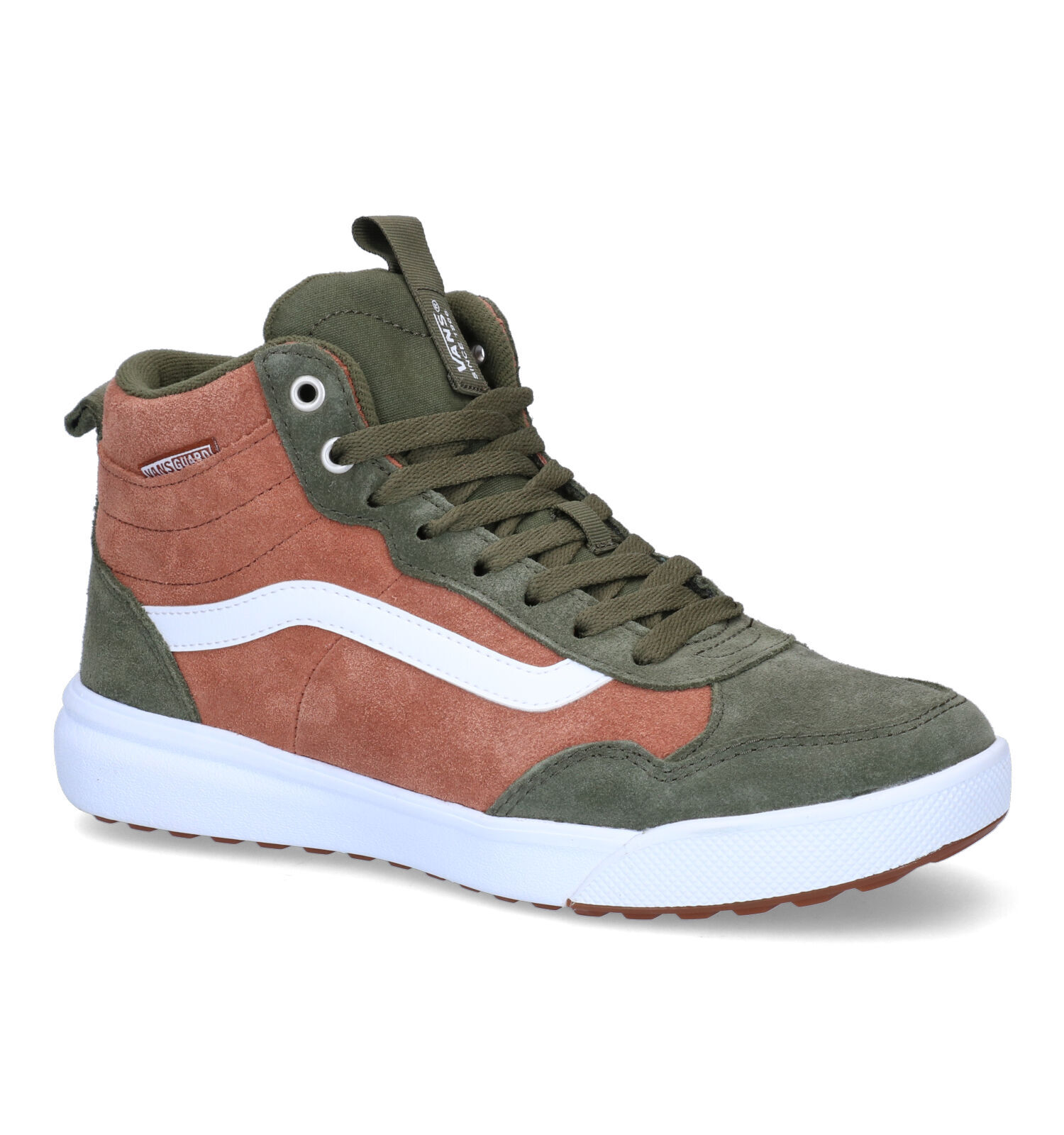 Vans Range Exp Hi Kaki Cognac Hoge Sneakers Heren Sneakers