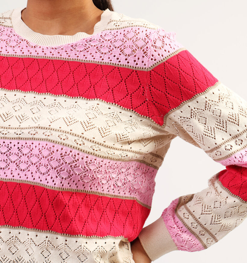 Vila Katina Pull en Rose pour femmes (351807)