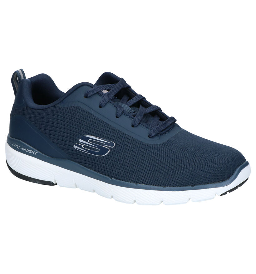 Skechers Flex Advantage Sneakers en Bleu en textile (273296)