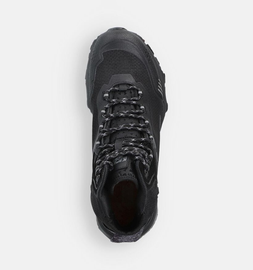 ICEPEAK Alei Mid Chaussures de randonnée en Noir pour hommes (361826) - pour semelles orthopédiques