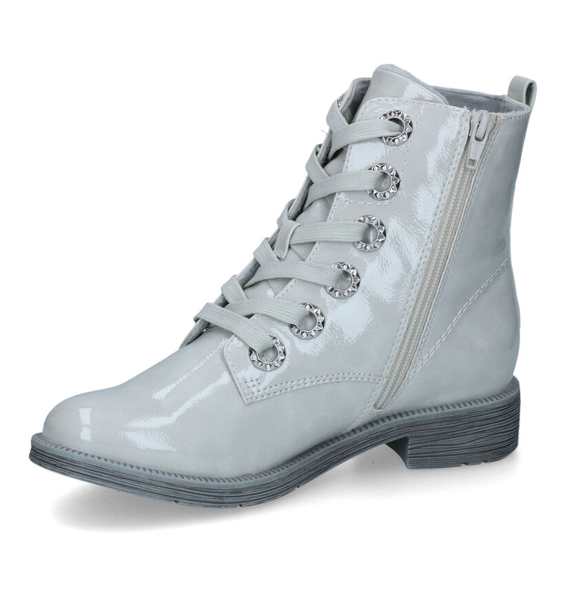 Jana Bottines à lacets en Gris clair en simili cuir (317958)