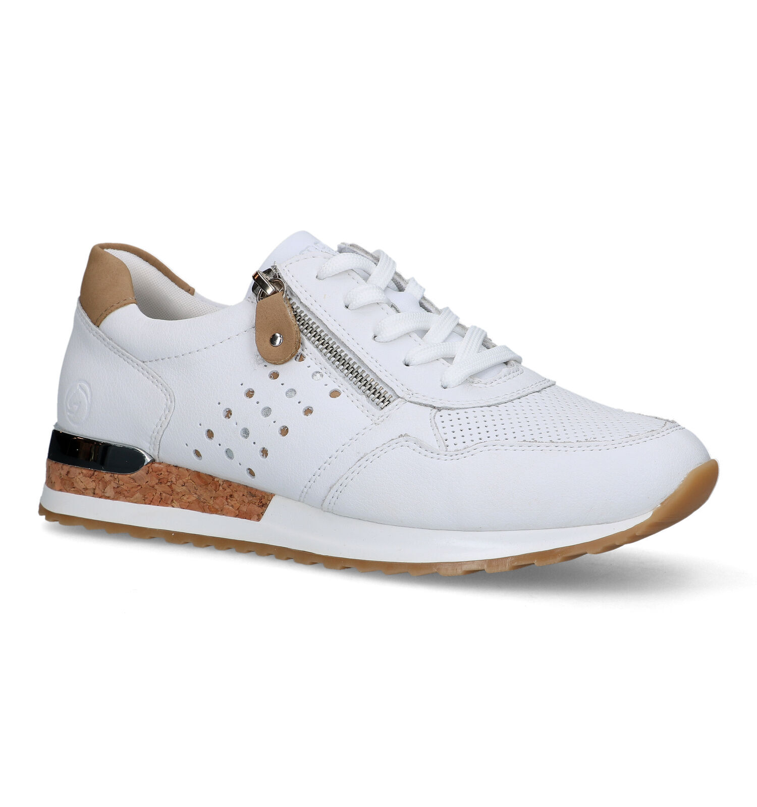 Witte sneakers hotsell met rits dames