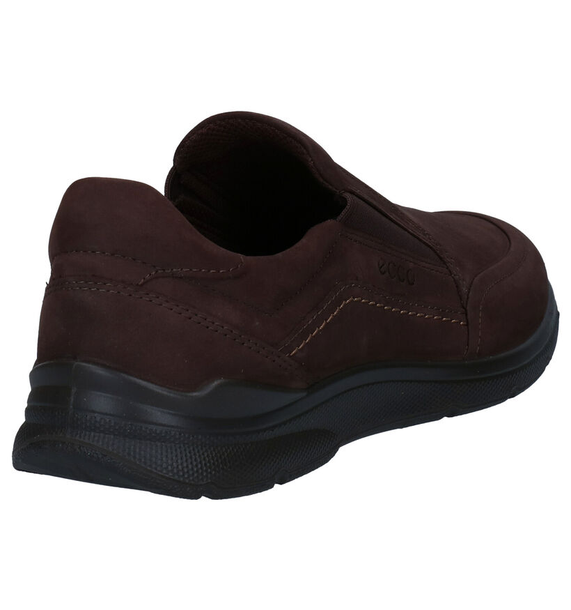 Ecco Irving Bruine Instappers in nubuck (281855)