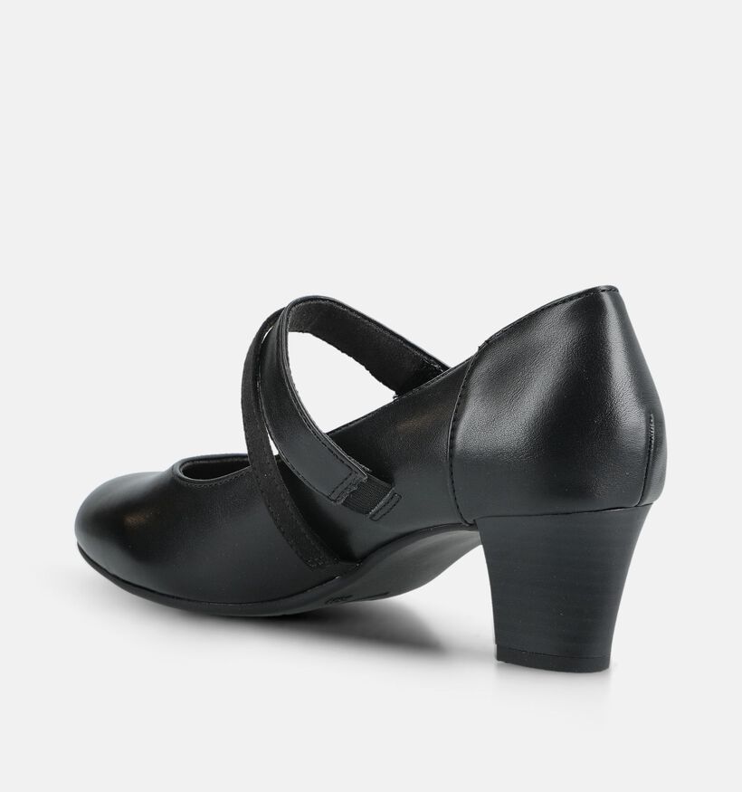 Jana Zwarte Pumps met Bandje voor dames (377085)