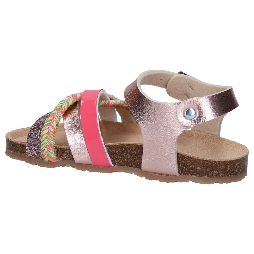 Milo & Mila Cognac Sandalen in kunstleer (309014)