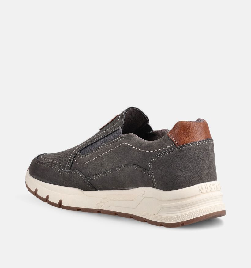 Mustang Chaussures &agrave; enfiler en Gris pour hommes (372961) - pour semelles orthop&eacute;diques