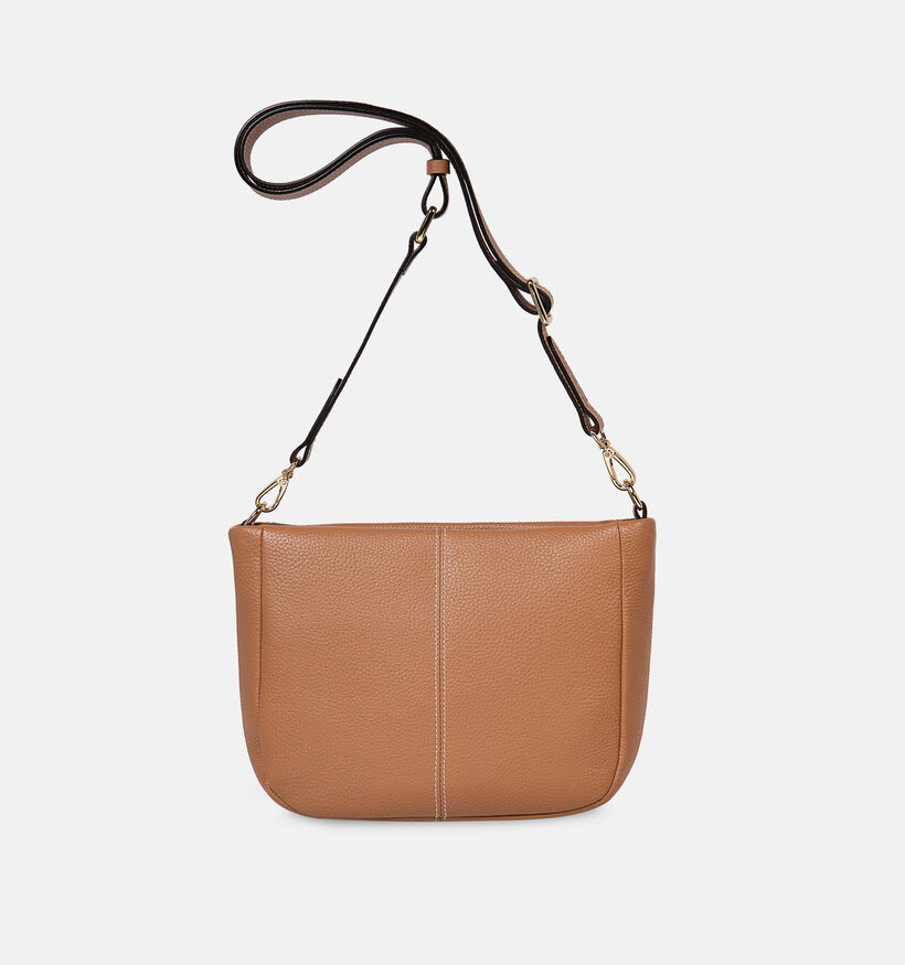 Crinkles Cognac Crossbody Tas voor dames (373910)