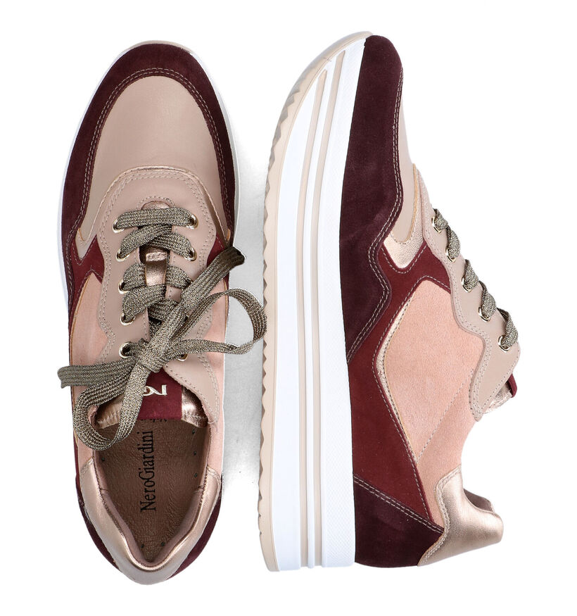 NeroGiardini Bordeaux Sneakers voor dames (314535) - geschikt voor steunzolen