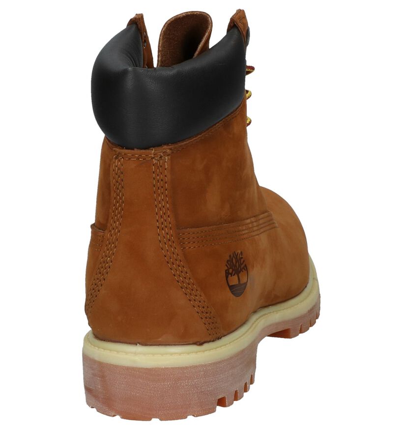 Timberland 6 Inch Premium Bottines en Cognac en nubuck (255586)