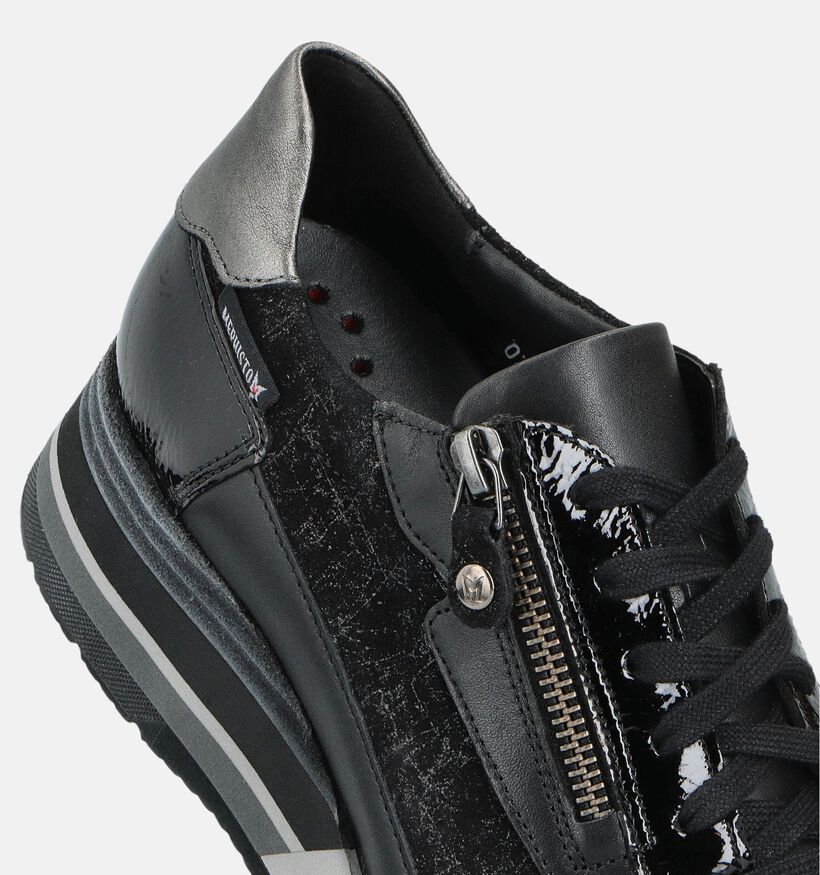 Mephisto Tiziana Zwarte Veterschoenen voor dames (362721) - geschikt voor steunzolen