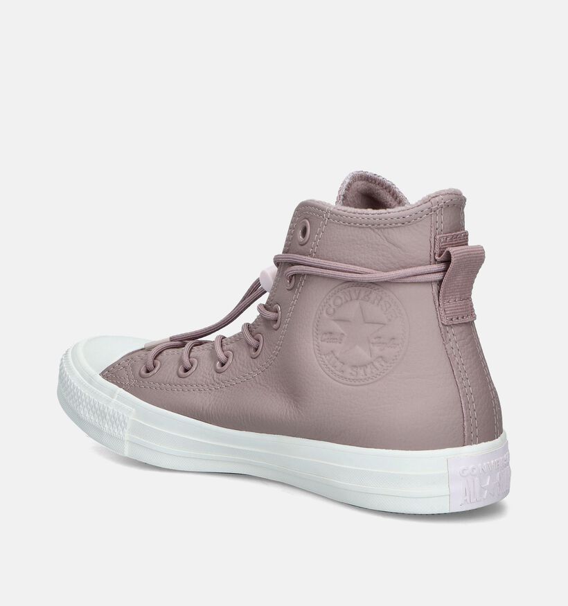 Converse CT All Star Wheaterized Leather Roze Sneakers voor dames (348826)