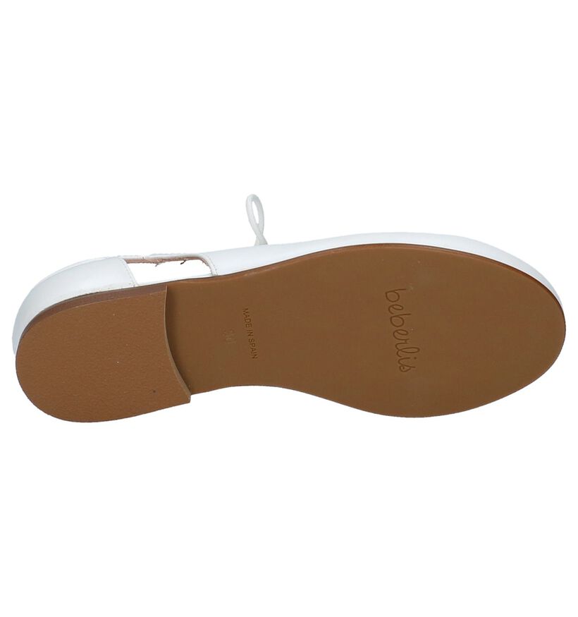 Beberlis Ballerines en Blanc en cuir (215985)