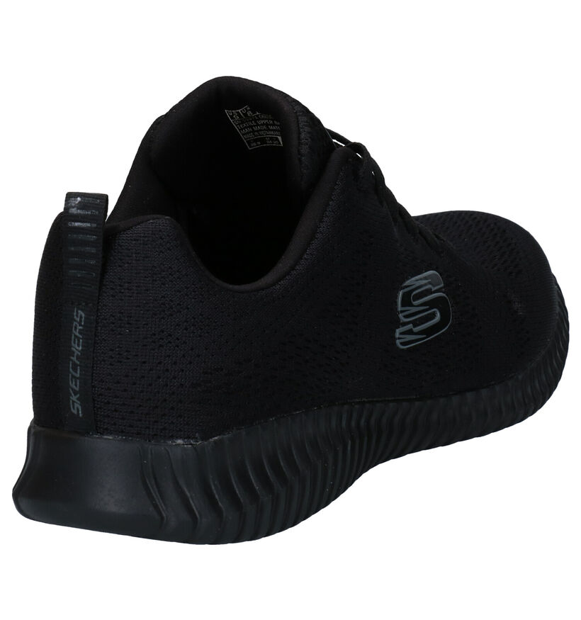 Skechers Elite Flex Zwarte Sneakers in stof (287005)